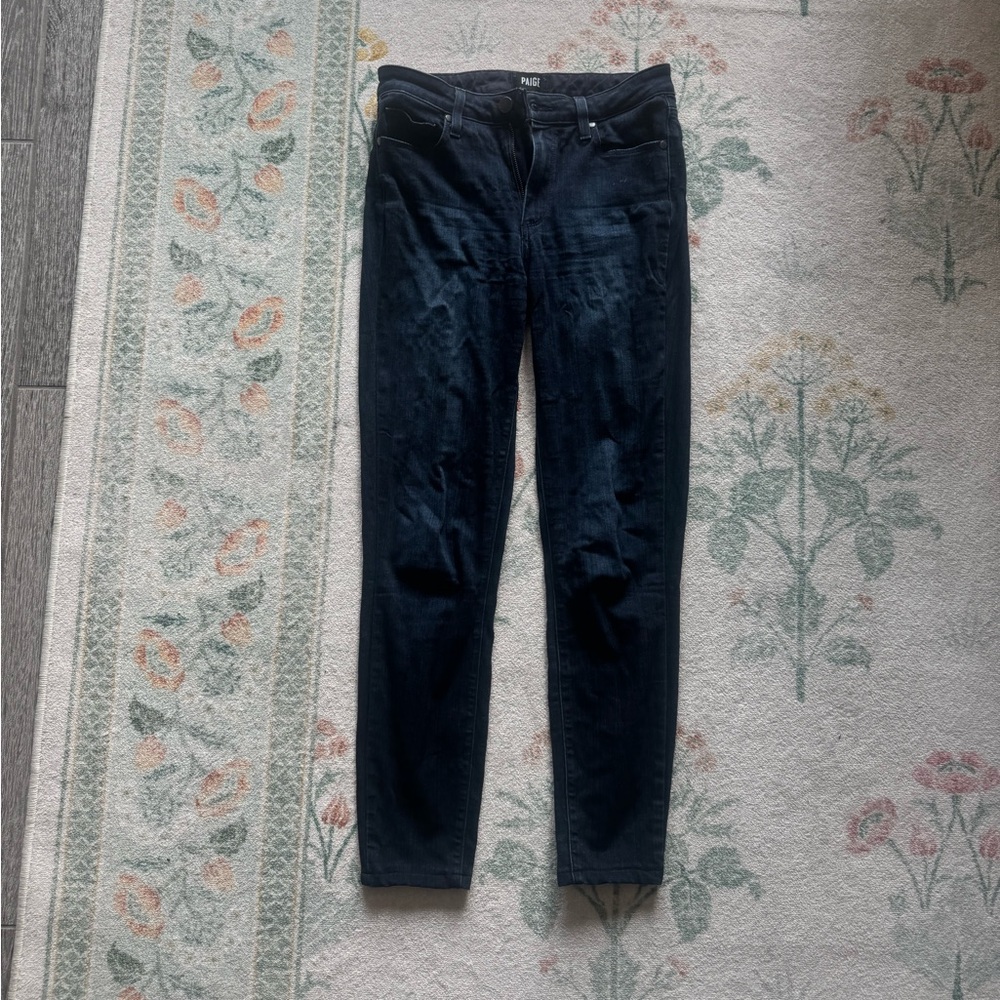 PAIGE Women's Deep Indigo Skinny Jeans